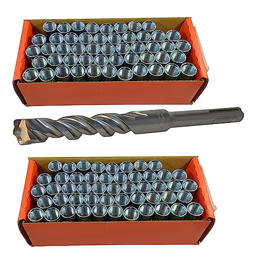 M12 Befestigungsdübel Beton für Kernbohrständer wahlweise 25-100 Stück inkl. SDS-Plus Bohrer von Märkische Diamantwerkzeuge