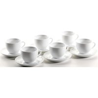 MÄSER Cappuccinotasse "Colombia", (Set, 12 tlg., 6 Cappuccinoobertassen-6 Untertassen), spülmachinenfest von Mäser