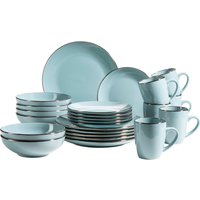 MÄSER Kombiservice "Geschirr-Set, Service Metallic Rim", (Set, 24 tlg.) von Mäser