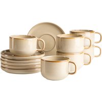 MÄSER Tasse "Kaffeetassen-Set Cordelia, aus Steinzeug" 12er Set, bestehend aus 6 Tassen und 6 Untertassen MÄSER Tasse "Kaffeetassen-Set Cordelia, aus Steinzeug" 12er Set, bestehend aus 6 Tassen und 6 Untertassen von Mäser