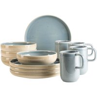 Serie Candy, Frühstücksset für 4 Personen, Steinzeug, Blau Serie Candy, Frühstücksset für 4 Personen, Steinzeug, Blau von Mäser