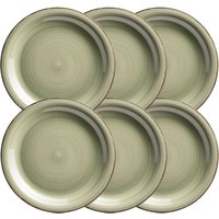Teller flach 27 cm, 6-er Set, OLIVGRÜN von Mäser