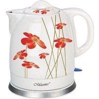 Maestro - Feel mr-066-red Blumen Wasserkocher 1,5 l 1200 w rot, weiß von Maestro