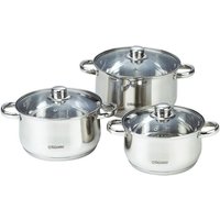 Maestro - MR-2020-6M Kochgeschirr-Set, 6-teilig, Edelstahl Maestro - MR-2020-6M Kochgeschirr-Set, 6-teilig, Edelstahl von Maestro