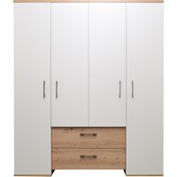 Mäusbacher Cindy Kleiderschrank Asteiche/Weiß matt 155x188x51 cm von Mäusbacher