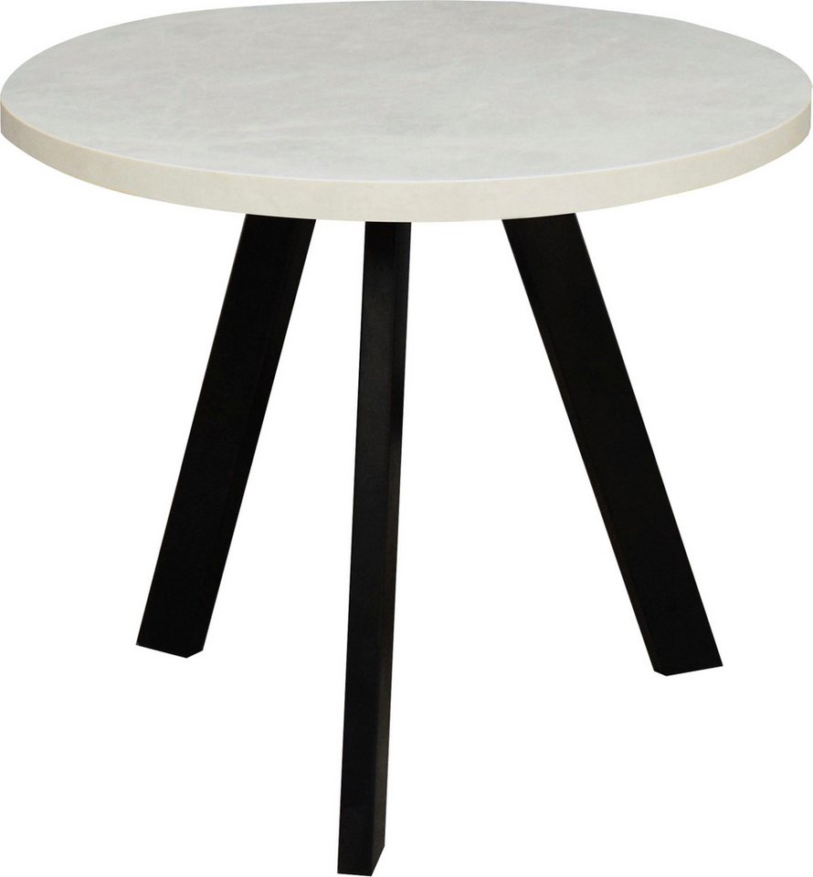Mäusbacher Couchtisch Couchtisch rund, Couchtisch rund Durchmesser 60cm, Metallgestell von Mäusbacher