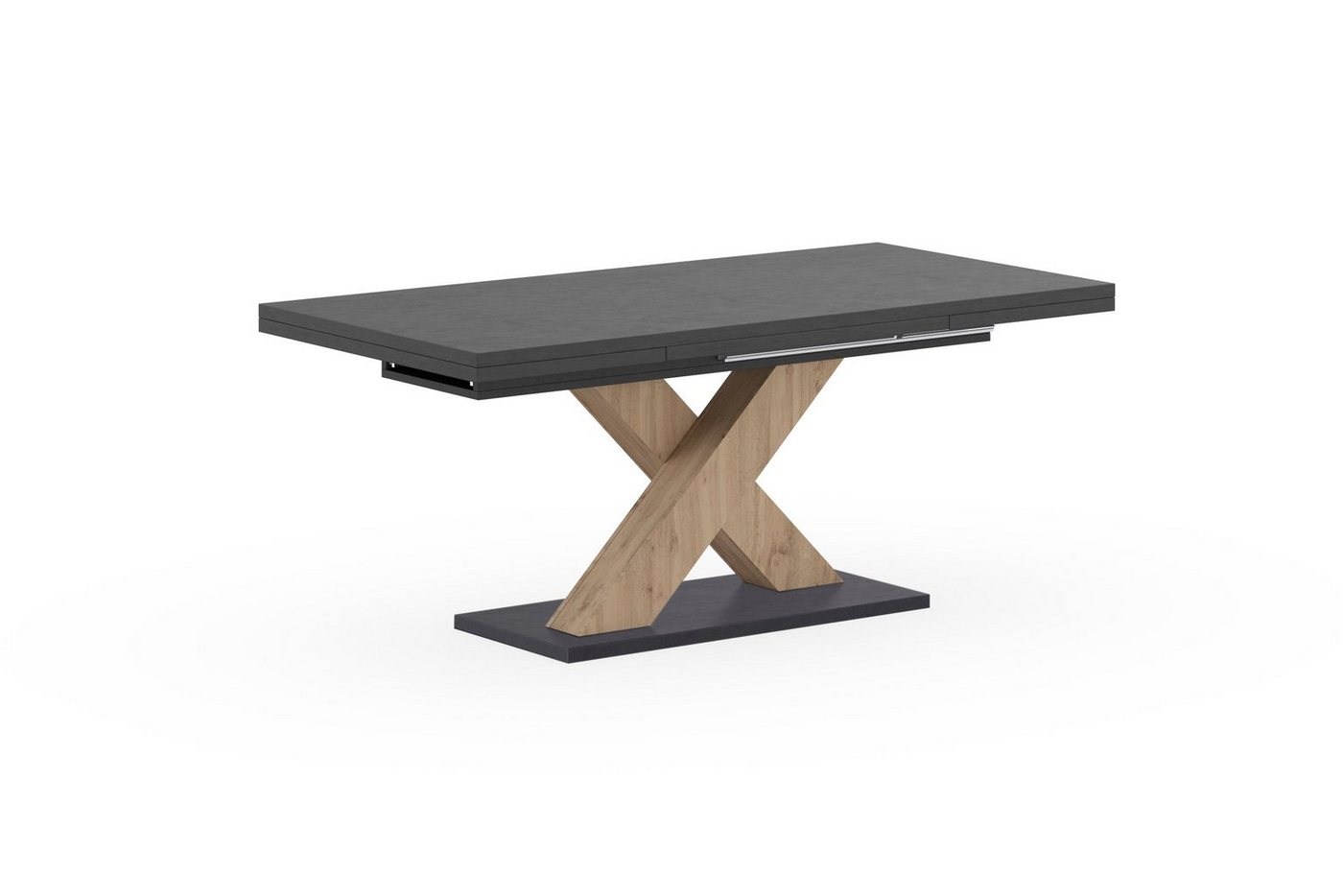 Mäusbacher Esstisch Komfort Tisch TOPSELLER! (Esstisch, Auszugstisch, OTTOs Choice), mit X Gestell und Bodenplatte. Melaminbeschichtet von Mäusbacher