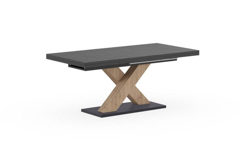 Mäusbacher Esstisch Komfort Tisch TOPSELLER! (Esstisch, Auszugstisch, OTTOs Choice), mit X Gestell und Bodenplatte. Melaminbeschichtet von Mäusbacher