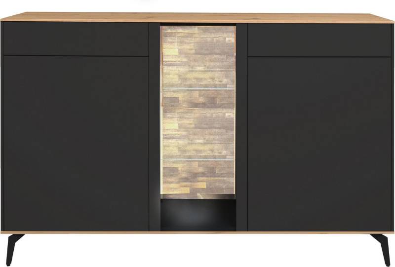 Mäusbacher Kommode, Faro Sideboard 159 cm, inkl. Beleuchtung, Push to open, Metallfüße Mäusbacher Kommode, Faro Sideboard 159 cm, inkl. Beleuchtung, Push to open, Metallfüße von Mäusbacher