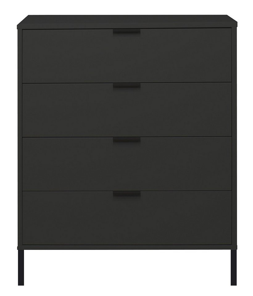 Mäusbacher Kommode in anthrazit matt lack - 81x100x45cm (BxHxT) von Mäusbacher