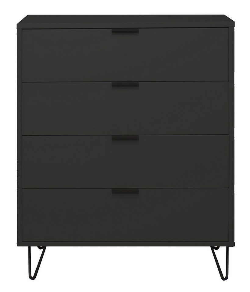 Mäusbacher Kommode in anthrazit matt lack - 81x100x45cm (BxHxT) von Mäusbacher