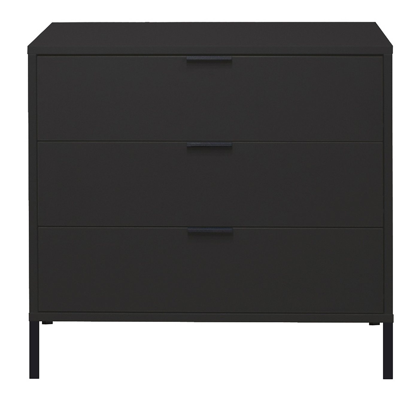 Mäusbacher Kommode in anthrazit matt lack - 81x80x45cm (BxHxT) von Mäusbacher