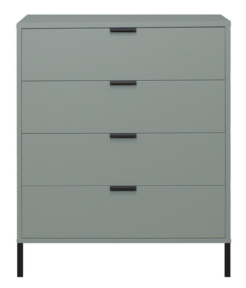 Mäusbacher Kommode in pine green matt lack - 81x100x45cm (BxHxT) von Mäusbacher