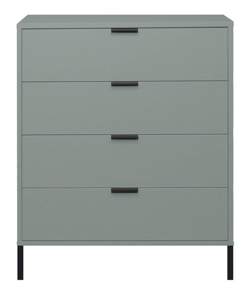 Mäusbacher Kommode in pine green matt lack - 81x100x45cm (BxHxT) von Mäusbacher