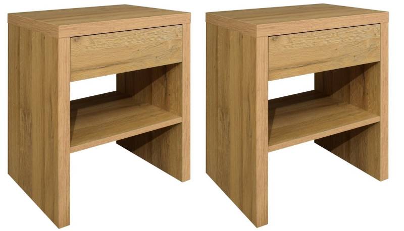 Mäusbacher Nachtkommode (2er-Set) in Eiche sanremo hell - 44x52x36 (BxHxT) (2er-Set) von Mäusbacher