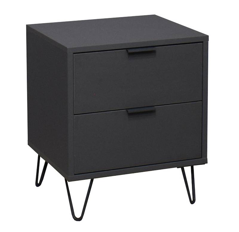 Mäusbacher Nachtkommode in anthrazit matt lack - 51x60x45cm (BxHxT) von Mäusbacher