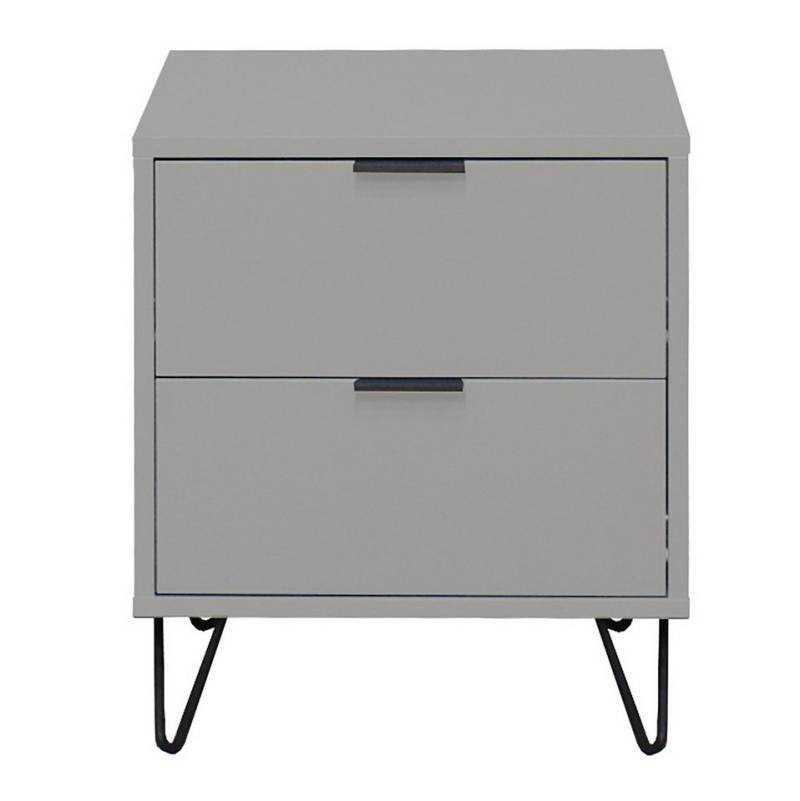 Mäusbacher Nachtkommode in kreidegrau matt lack - 51x60x45cm (BxHxT) von Mäusbacher