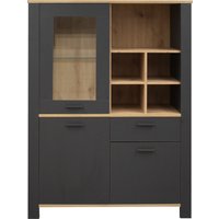 Mäusbacher Nele Highboard Holzwerkstoff 2 Türen 1 Schubkasten 1 Rahmentür 111x152x44 cm von Mäusbacher