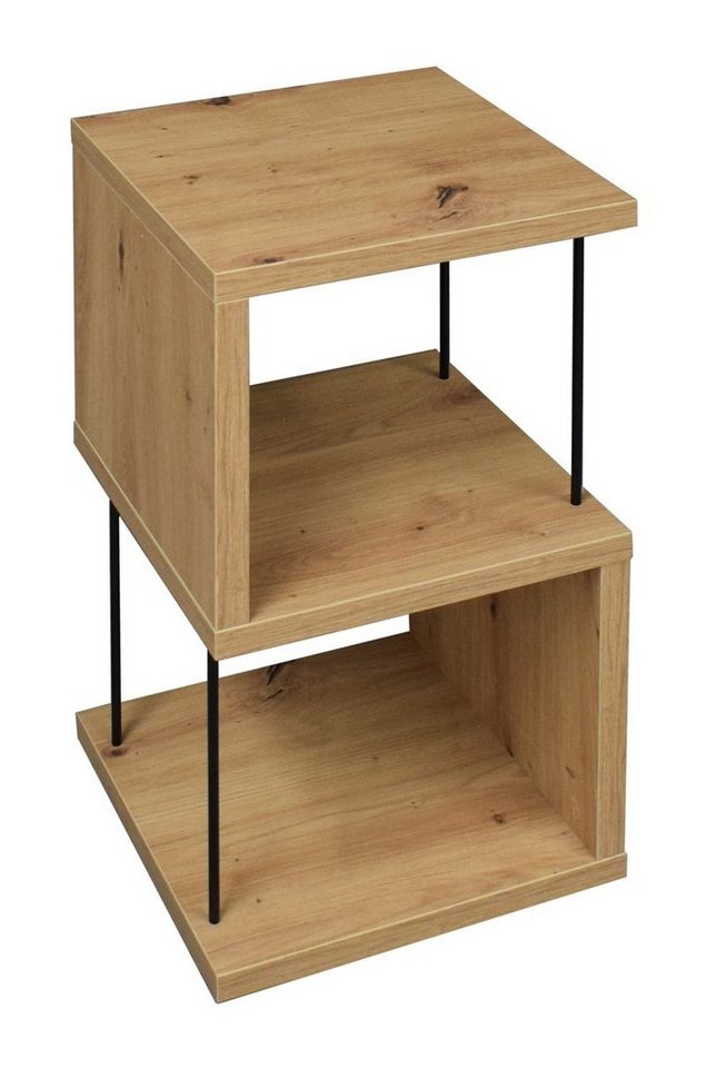 Mäusbacher Regal STICKS, B 33 x H 65 cm, Asteiche Dekor, mit 2 Fächern von Mäusbacher