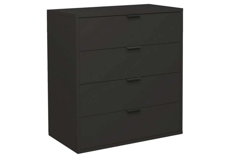 Mäusbacher Schubkastenkommode BONNIE, Anthrazit Matt, 4 Schubladen, Metallgriffe, B 81 x H 87 x T 45 cm von Mäusbacher