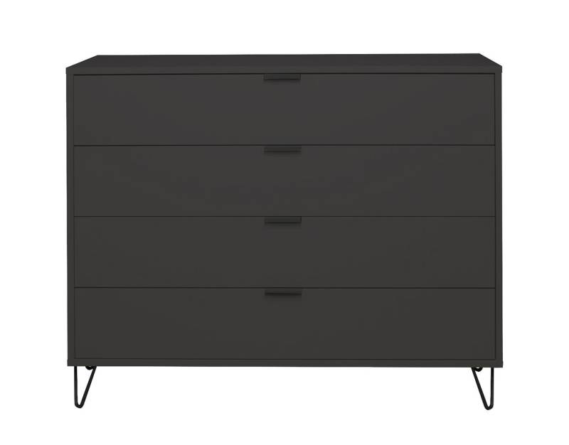 Mäusbacher Schubkastenkommode in anthrazit matt lack - 119x101x45cm (BxHxT) von Mäusbacher