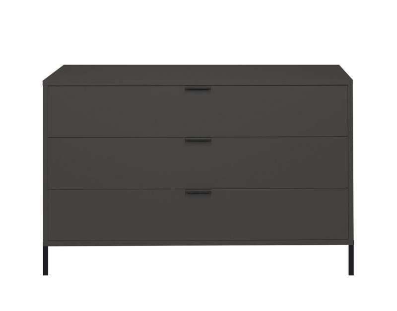 Mäusbacher Schubkastenkommode in anthrazit matt lack - 119x80x45cm (BxHxT) von Mäusbacher