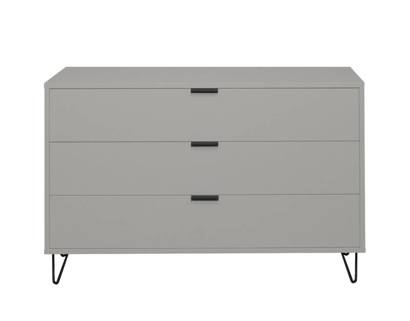 Mäusbacher Schubkastenkommode in kreidegrau matt lack - 119x80x45cm (BxHxT) von Mäusbacher