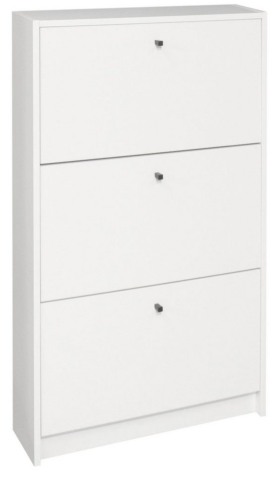 Mäusbacher Schuhkipper in weiß matt lack, Holzwerkstoff - 60x104x16cm (BxHxT) von Mäusbacher