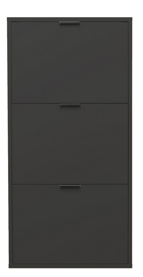 Mäusbacher Schuhkommode in anthrazit matt lack - 61x126x25cm (BxHxT) von Mäusbacher