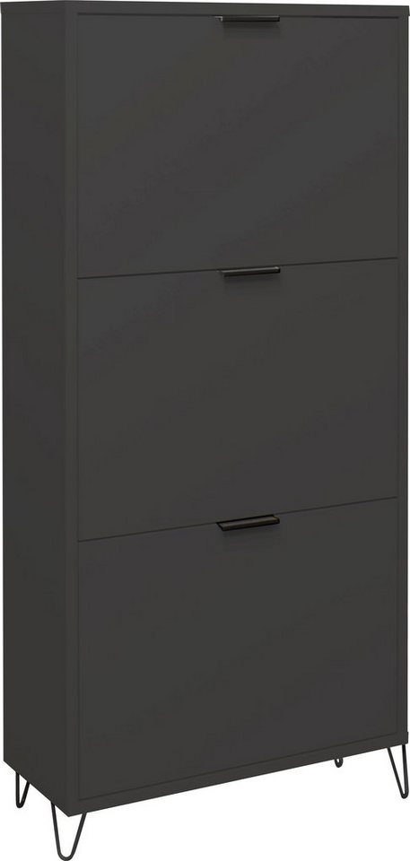 Mäusbacher Schuhschrank Bonnie Breite 61 cm mit 3 Klappen und Drahtgestell von Mäusbacher