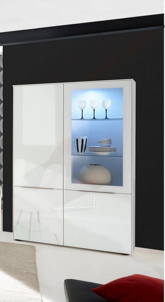 Mäusbacher Vitrine Mix Box 0771_VR_1-1GL Höhe 179 cm von Mäusbacher