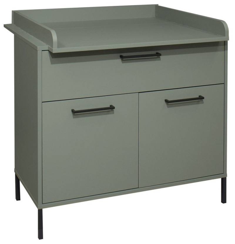 Mäusbacher Wickelkommode in pine green matt - 101x91x45cm (BxHxT) von Mäusbacher
