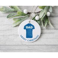 Blaue Fußballkugel Keramik Weihnachtsbaum Dekoration Ornament | Custom L Weihnachtsgeschenk Papa Freund Portsmouth Fc Peterborough Ipswich Stadt Blaue Fußballkugel Keramik Weihnachtsbaum Dekoration Ornament | Custom L Weihnachtsgeschenk Papa Freund Portsmouth Fc Peterborough Ipswich Stadt von Maevii