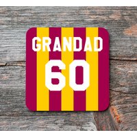 Bradford City Fc Fußball Untersetzer | Personalisiert L Geschenk Papa Freund Vatertag Grandad Lehrer Personalisiertes von Maevii