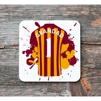 Bradford Fußball Untersetzer | Benutzerdefinierte L Geschenk Dad Boyfriend Opa Lehrer Weihnachtsgeschenk Personalisiertes von Maevii