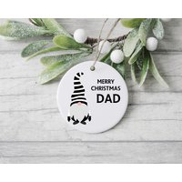 Newcastle Vereint Gnome Christbaumkugel Baumschmuck | Personalisierte Weihnachtsgeschenk Kugel Papa Freund Mama Nufc Personalisiertes Fußball von Maevii