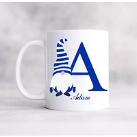 Queens Park Rangers Alphabet Gnome Tasse | Geburtstagsgeschenk Personalisierte Qpr Dad Grandad Personalisiertes Fußball Geschenk von Maevii
