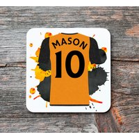 Wölfe Fußball Untersetzer | Custom L Geschenk Papa Freund Wolverhampton Für Ihn Fc Dad Grandad Lehrer Weihnachtsgeschenk von Maevii