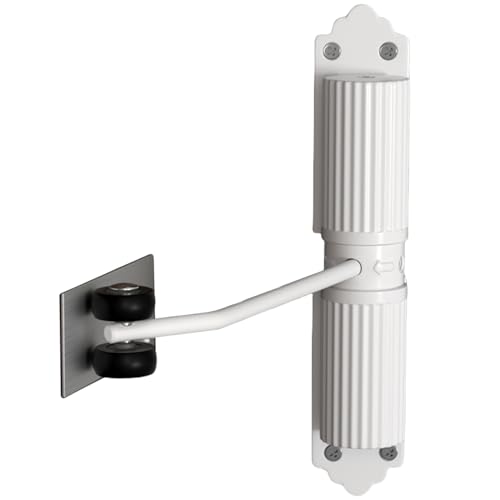 Automatische Türschließer, Türschließer Stangentürschließer, Einstellbar Innentür, Edelstahl-Gehäuse justierbare Türfeder mit Rollen, für Zuhause, Büro, Schlafzimmer (white) von Mafagwre