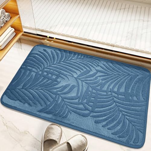 Mafagwre 80 X 50 cm Memory Foam Badematte rutschfest, Badematte Memoryschaum, Badteppich Saugfähige, Waschbar Badematte, Deko Fussmatte rutschfeste Matte Für Badezimmer Wohnzimmer (C) von Mafagwre
