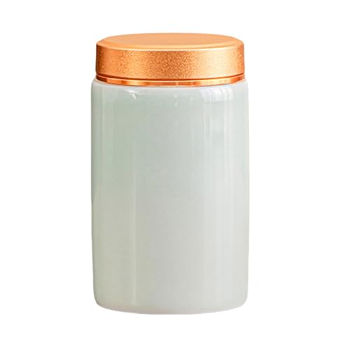 Mafagwre Kleiner Keramischer Matcha-Behälter, Kleiner Keramik-Vorratsdose, 120ml Matcha-Behälter, Aufbewahrungsdose Aus Keramik, Teedose Aus Keramik, Tragbarer Mini-Matcha-Aufbewahrungsbehälter (A) Mafagwre Kleiner Keramischer Matcha-Behälter, Kleiner Keramik-Vorratsdose, 120ml Matcha-Behälter, Aufbewahrungsdose Aus Keramik, Teedose Aus Keramik, Tragbarer Mini-Matcha-Aufbewahrungsbehälter (A) von Mafagwre
