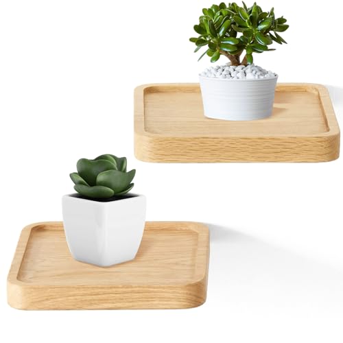 Mafagwre Wandregal Bambus, 2er Set Regal Wand, Schweberegal Kleine Natürliche Regal Holz Wandboard-15x15cm Regale für Wände, Raumdekoration & Pflanzenpräsentation Mafagwre Wandregal Bambus, 2er Set Regal Wand, Schweberegal Kleine Natürliche Regal Holz Wandboard-15x15cm Regale für Wände, Raumdekoration & Pflanzenpräsentation von Mafagwre