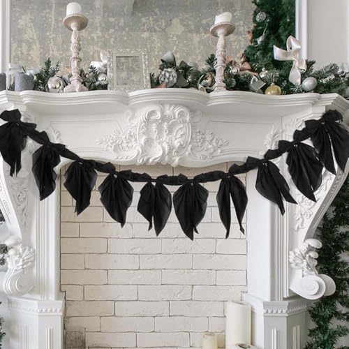 Schleifengirlande,10 Stück Schleifen Partydeko, Rosa Schleife Geburtstag Dekorationen, Satin Schleifengirlanden, Vorbespannte Schleife, Bögen Girlande Für Zuhause, Party-Dekoration (C) von Mafagwre