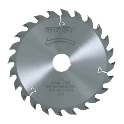 Kreissägeblatt ø120 x 1,8 x 1,2 x 20mm 24WZ von Mafell