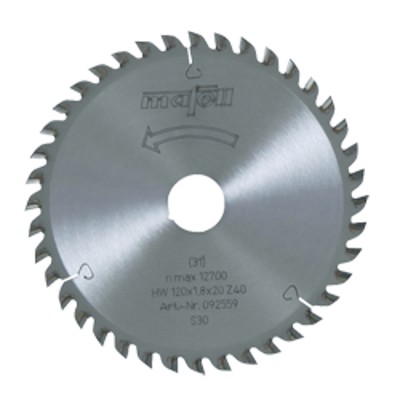 Kreissägeblatt ø120 x 1,8 x 1,2 x 20mm 40FZ von Mafell