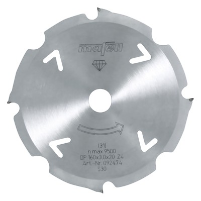 Kreissägeblatt ø160 x 3,0 x 2,4 x 20mm 4FZ von Mafell