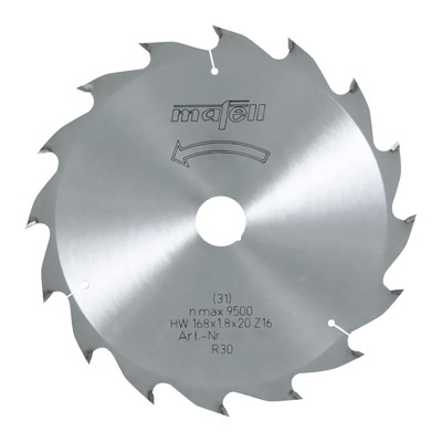 Kreissägeblatt ø168 x 1,8 x 1,2 x ø20mm 16WZ von Mafell
