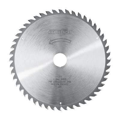 Kreissägeblatt ø225 x 2,5 x 1,8 x 30mm 48WZ von Mafell