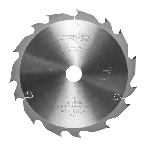 Mafell Sägeblatt-GT, 160 x 1,2 / 1,8 x 20 mm, Z 15-3, 2WZ/FZ, für Längsschnitte in Holz von Mafell