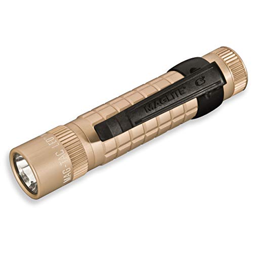 Mag-Lite Mag-Tac LED-Taschenlampe im Tactical-Design, Plain Bezel, 310 Lumen, 13.2 cm mit 3 Modi, sand SG2LRH6 von Maglite